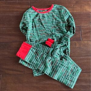 LEGO Festive Holiday Green and Red Pajama Set